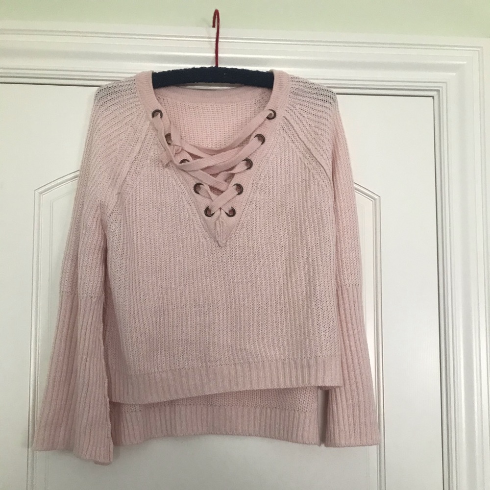Pink fashion sweater size medium